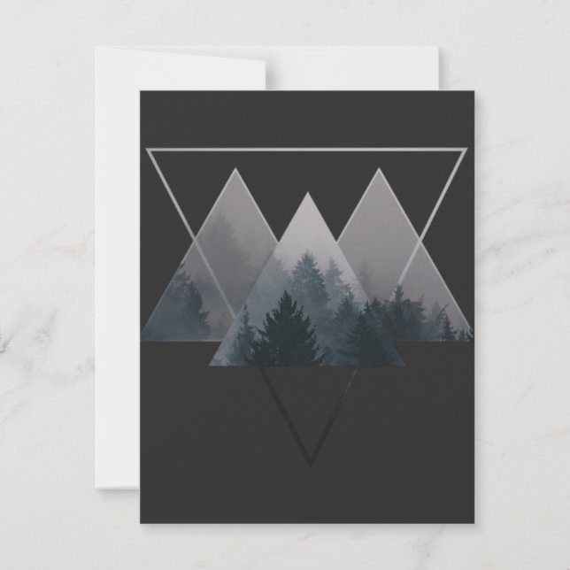 Geometry Triangles Misty Forest (Voorkant)