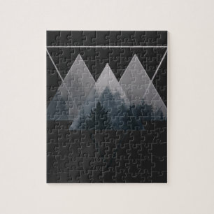 Geometry Triangles Misty Forest Legpuzzel