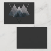 Geometry Triangles Misty Forest Visitekaartje (Voorkant / Achterkant)