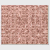 Geometry Vonk Roos Goud Grily Copper Glitt Bridal Cadeaupapier (Vlak)