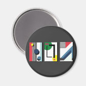 Geometryabstrakt Magneet (Voorkant / Achterkant)