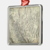 Geomorphic map, Californië, Nevada Metalen Ornament (Links)