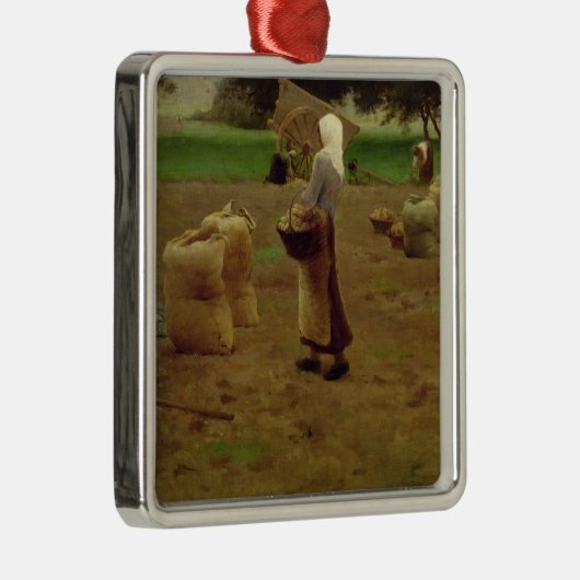 Geoogst aardappelen metalen ornament (Rechts)