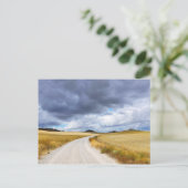 Geoogste tarwevelden briefkaart (Staand voorkant)