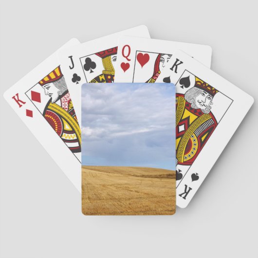 Geoogste tarwevelden pokerkaarten (Achterkant)