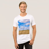 Geoogste tarwevelden Tri-Blend shirt (Voorkant volledig)