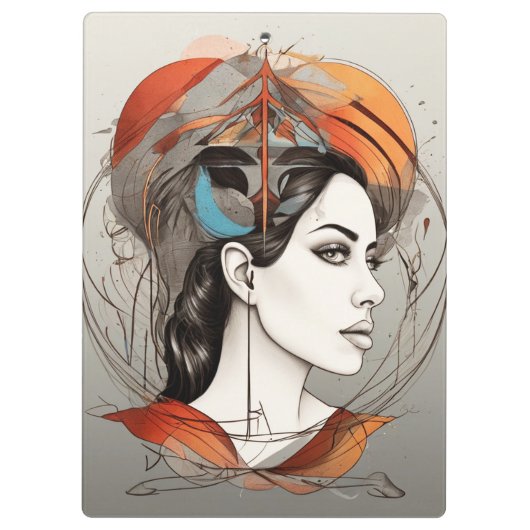 geopenbaarde schoonheid klembord (Achterkant)