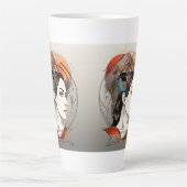 geopenbaarde schoonheid latte mok (Voorkant)