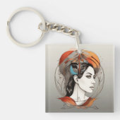 geopenbaarde schoonheid sleutelhanger (voorkant)