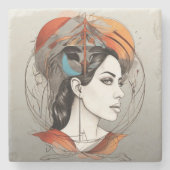 geopenbaarde schoonheid stenen onderzetter (Voorkant)