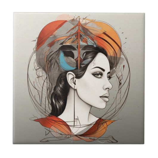 geopenbaarde schoonheid tegeltje (Voorkant)