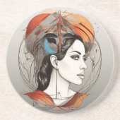 geopenbaarde schoonheid zandsteen onderzetter (Voorkant)