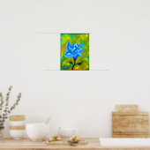 Geopend Blauw Poster (Keuken)