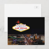 GEOPEND in het Briefkaart van Fabulous Las Vegas (Voorkant / Achterkant)