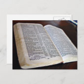 Geopende Bijbel Briefkaart (Voorkant / Achterkant)