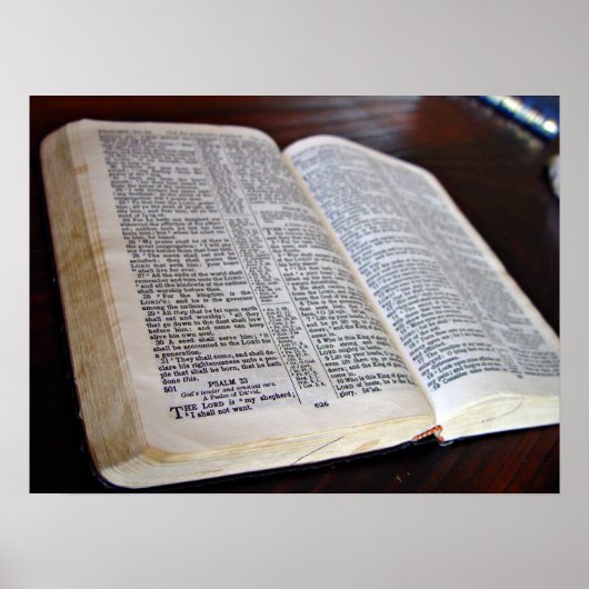 Geopende Bijbel Poster (Voorkant)