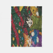 Geopende Cadeaus Cat Fleece Deken (Voorkant)