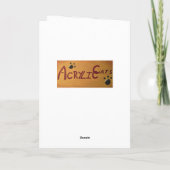 Geopende Cadeaus Feestdagen Kaart (Achterkant)