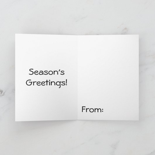 Geopende Cadeaus Feestdagen Kaart (Binnen)