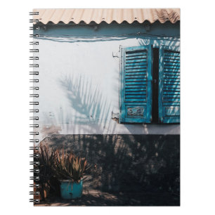 GEOPENTE BLAUVERE VENSTERS NOTITIEBOEK