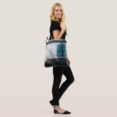 GEOPENTE BLAUVERE VENSTERS TOTE BAG (Op model)