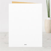 Geophisticeerd paar met rode rozen bedankkaart (Achterkant)