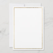 Geophisticeerd wit goud tropisch blad Bedankt Kaart (Achterkant)