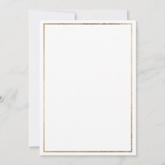 Geophisticeerd wit goud tropisch blad Bedankt Kaart (Achterkant)