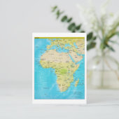 Geopolitieke regionale kaart van Afrika (Staand voorkant)
