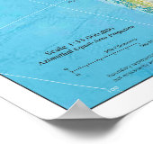 Geopolitieke regionale kaart van Zuid-Amerika Poster (Hoek)