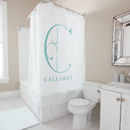 Geoptimaliseerd monogram C Aangepast Douchegordijn