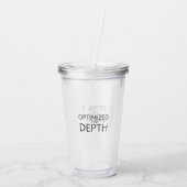 Geoptimaliseerd voor diepe minimalistische technis acryl drinkbeker (Achterkant)