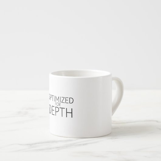Geoptimaliseerd Voor Diepe Minimalistische Technis Espresso Kop (Voorkant rechts)