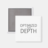 Geoptimaliseerd voor diepte Minimalistische techni Magneet (Voorkant / Achterkant)