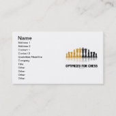 Geoptimaliseerd voor kaas (reflecterende kaasset) visitekaartje (Voorkant)