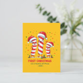 Geoptimaliseerde titel: Eerste kerst als gezin Briefkaart (Staand voorkant)