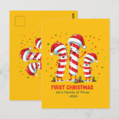 Geoptimaliseerde titel: Eerste kerst als gezin Briefkaart (Voorkant / Achterkant)