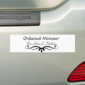GEORDAINEERDE MINISTER GIFTS BUMPERSTICKER (Op auto)