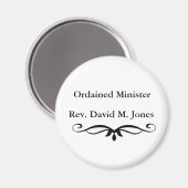 GEORDAINEERDE MINISTER GIFTS MAGNEET (Voorkant / Achterkant)