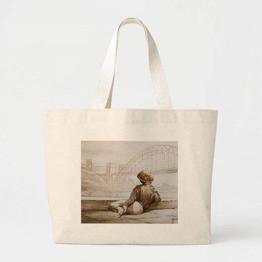 Geordie Daydroom Grote Tote Bag (Voorkant)