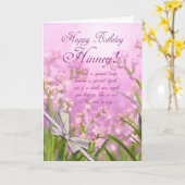 Geordie - de Kaart van de Verjaardag Hinney voor (Gele Bloem)