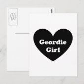 Geordie Girl Briefkaart (Voorkant / Achterkant)