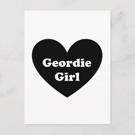 Geordie Girl Briefkaart (Voorkant)