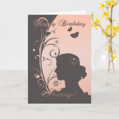 Geordie - hinney Birthday Card for Special Lady Kaart (Gele Bloem)