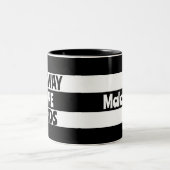 Geordie Howay the Lads Newcastle upon Tyne voetbal Tweekleurige Koffiemok (Center)