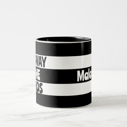 Geordie Howay the Lads Newcastle upon Tyne voetbal Tweekleurige Koffiemok (Center)