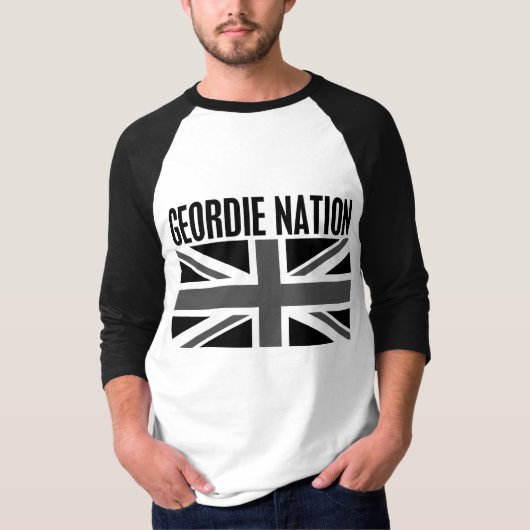 Geordie Nation BW T-shirt (Voorkant)