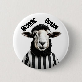 Geordie pin badge, Newcastle upon Tyne, Howay Pet Ronde Button 5,7 Cm