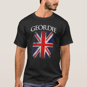 Geordie  Retro British Flag Funny T-shirt
