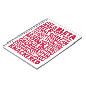 Geordie slang Noordelijk Engels taal Notitieboek (Linkerzijde)